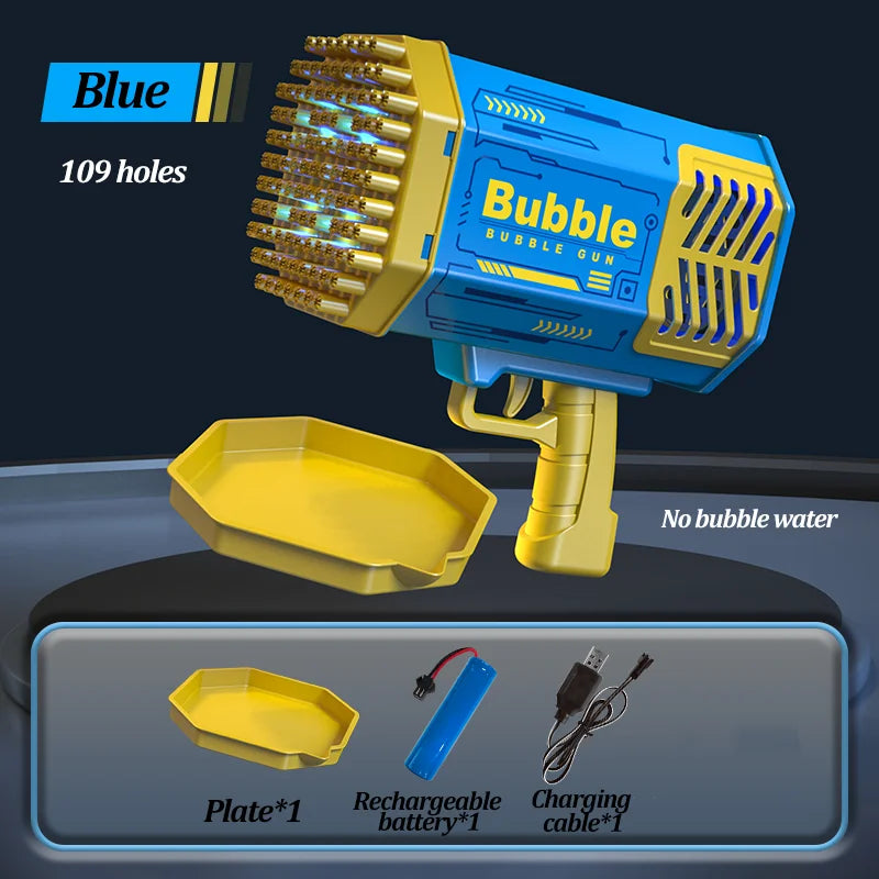 Portable Bubble Machine Blaster for Kids Outdoor Fun