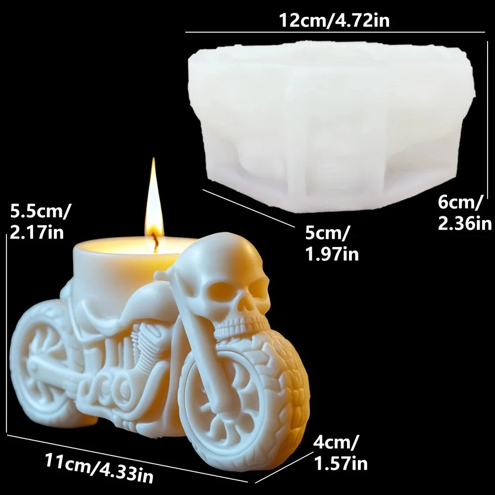 Dragon Motorcycle Silicone Mold for Candle & Resin Crafting