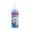 A bottle of Aqua Fairy liquid in a blue plastic container with a clear dropper top.