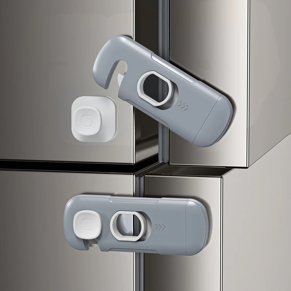 Child Safety Cabinet Locks with Strong Adhesive for Drawers, Fridges, and More