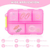 Portable 10-Compartment Pill Organizer with 175 Labels