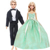Doll Wedding Dress and Suit Gift Set for 11.5-Inch Fashion Dolls