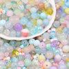 Mixed Glass Beads in Assorted Sizes for Jewelry Making