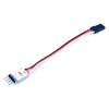A 1:14 scale LED warning light with wires and a black connector for RC trucks