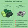 Magnetic Sensory Fidget Balls with Silicone Shell