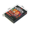 A box of Dungeons & Dragons Mayhem card game featuring monster adventures, shown from above.