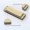 10-Hole Diatonic Harmonica in C with Storage Case