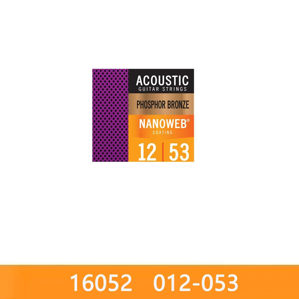 Packaging for Acoustic Guitar Strings phosphor bronze coating with product numbers 12 and 53