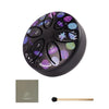 6-Note Steel Tongue Drum with Mallet and Unique Patterns