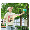 Pull-String Flying Saucer Launcher Toy for Kids
