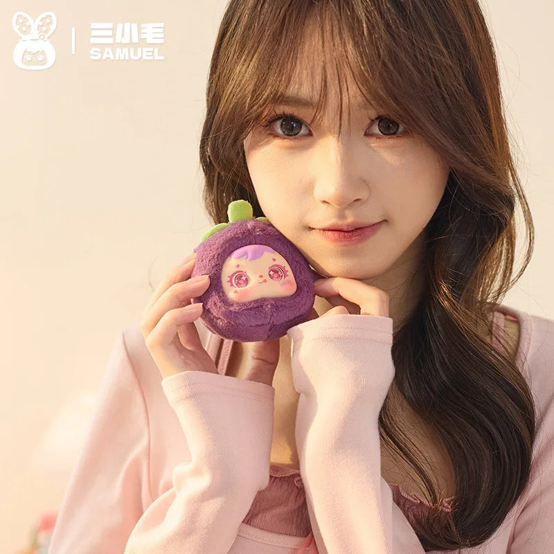 Samuel Heartbeat Plush Fruit Style Keychain Blind Box