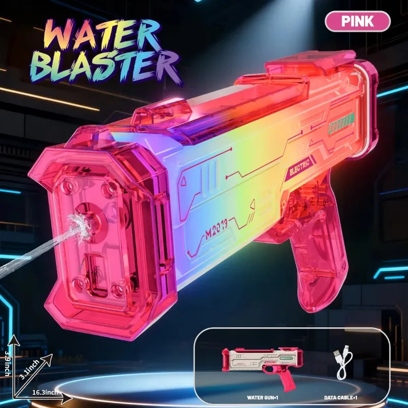 Kids' Electric Water Blaster with LED Lights & Sound Effects
