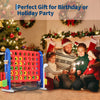4-in-1 Giant Outdoor Game Set with Basketball Hoop & Ring Toss