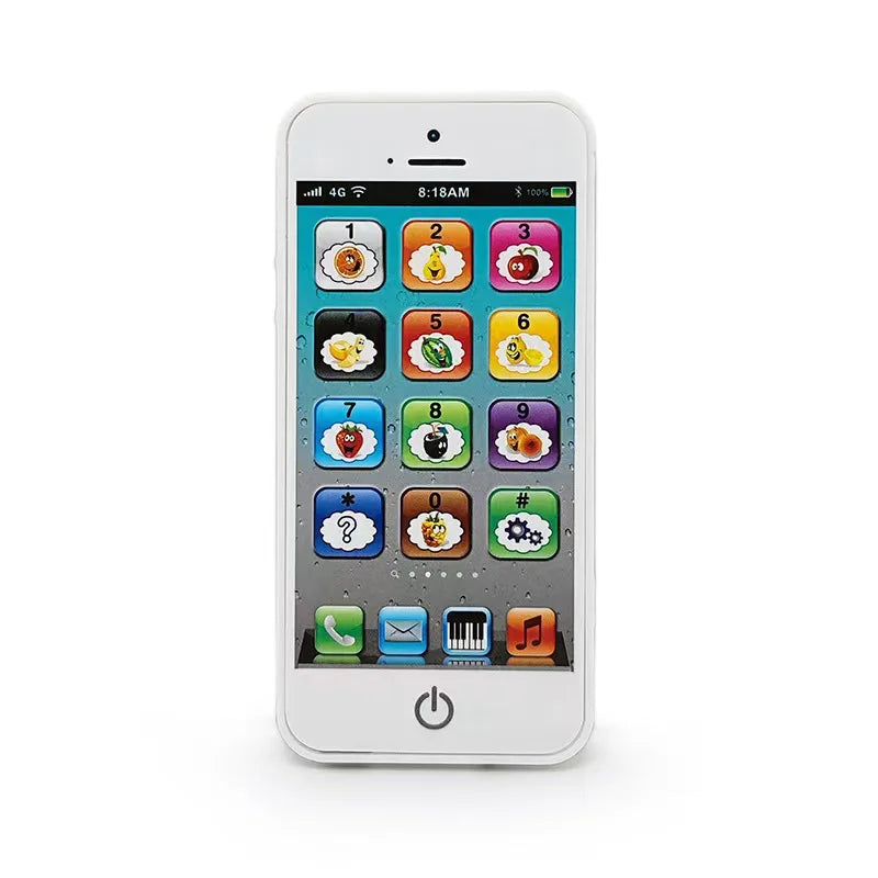 Kids' Interactive Learning Phone – Musical Toy with Lights & English Sounds