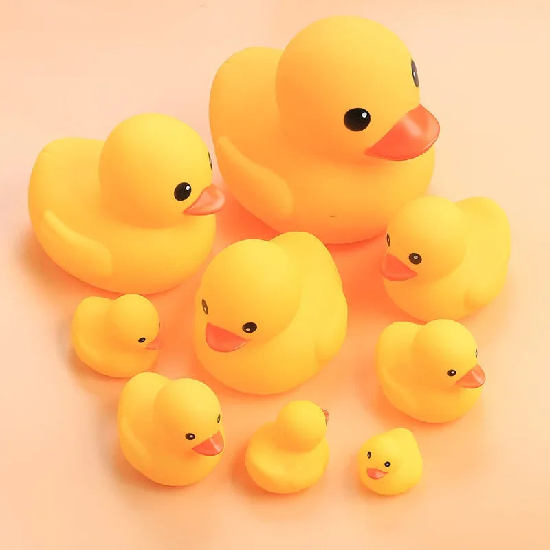 Classic Squeaky Rubber Duck Bath Toy for Babies