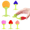 Strawberry-Shaped Silicone Baby Teether for Soothing Gums