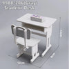 Miniature Dollhouse Furniture Set with Cradle, Piano & Table