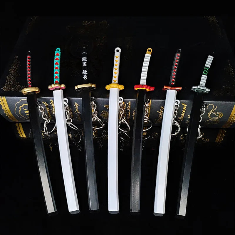 Metal Demon Slayer Katana Replica – Tanjiro Inspired Mini Samurai Sword