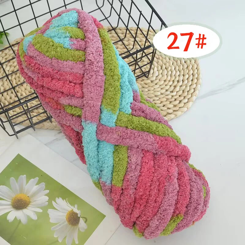 Extra Thick Chenille Yarn for Hand Knitting