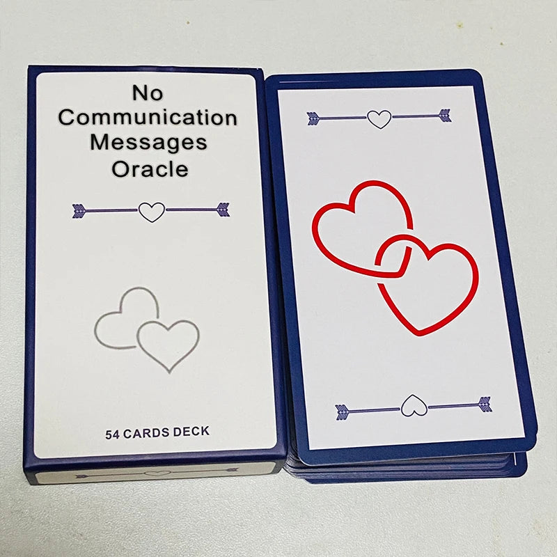 No Communication Oracle Cards – 54-Card English Deck for Reflection & Insight