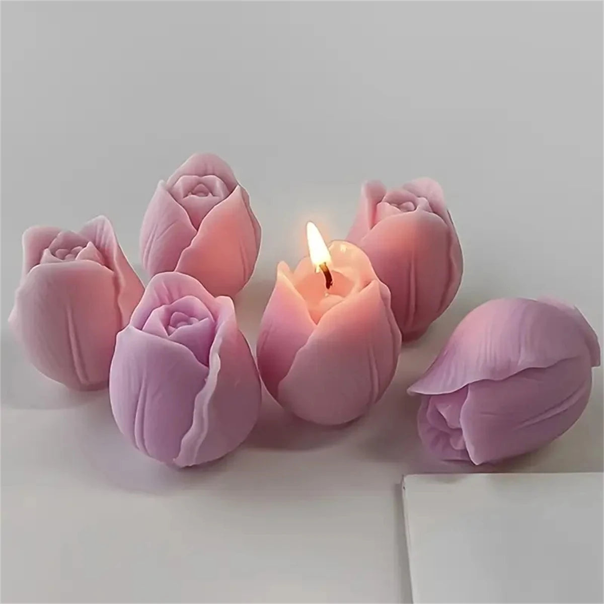 3D Tulip Flower Silicone Mold for Candle and Soap Making