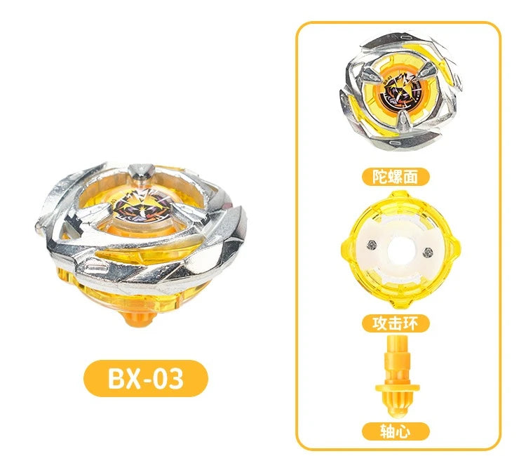 Gyro X Series Metal Battle Spinning Top with Launcher