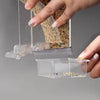 Clear Anti-Spill Parrot Bird Feeder