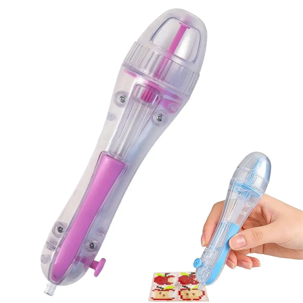 Pixel Bead Pen with Ergonomic Grip for DIY Crafts