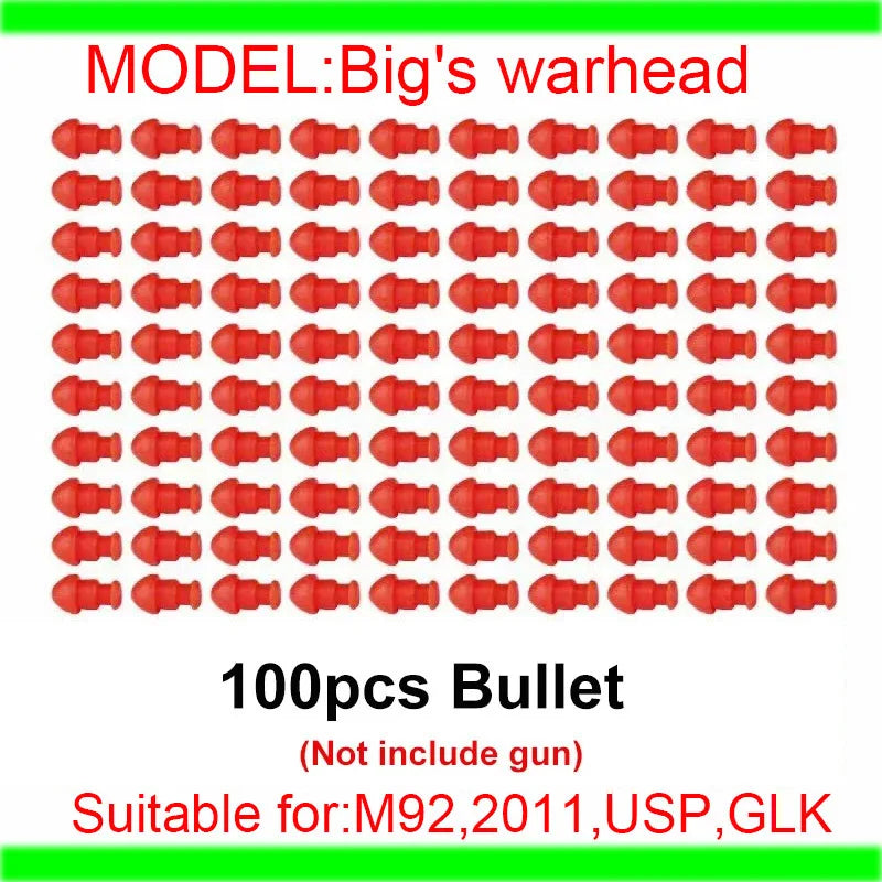 Realistic Shell-Ejecting Blowback Toy Pistol with Soft Bullets