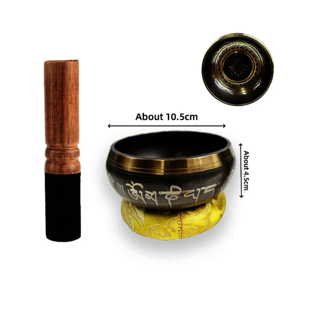 Tibetan Singing Bowl Set for Meditation and Relaxation