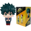Chibi PVC figures of Tomura Shigaraki, Izuku Midoriya, and Katsuki Bakugo from My Hero Academia