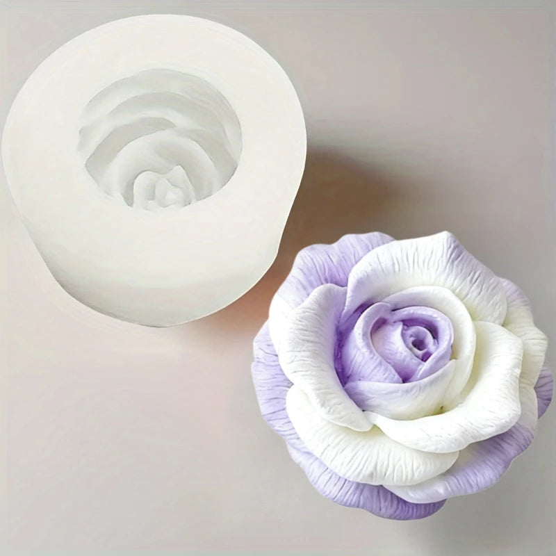 Elegant Rose Silicone Mold for Crafting and Decor
