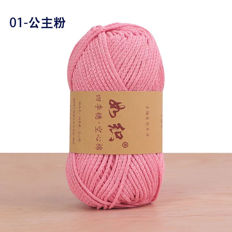 Soft Cotton Blend Crochet Yarn – 85m per Roll