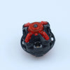 A black and red gyro driver mechanism used for spinning tops.