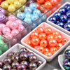 Iridescent Acrylic Round Beads for Jewelry Making (16mm, 20-Pack)
