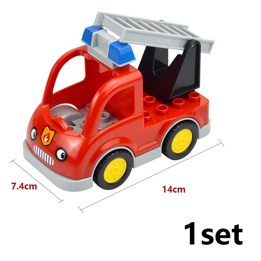 Large Building Blocks Traffic Series Vehicles Set