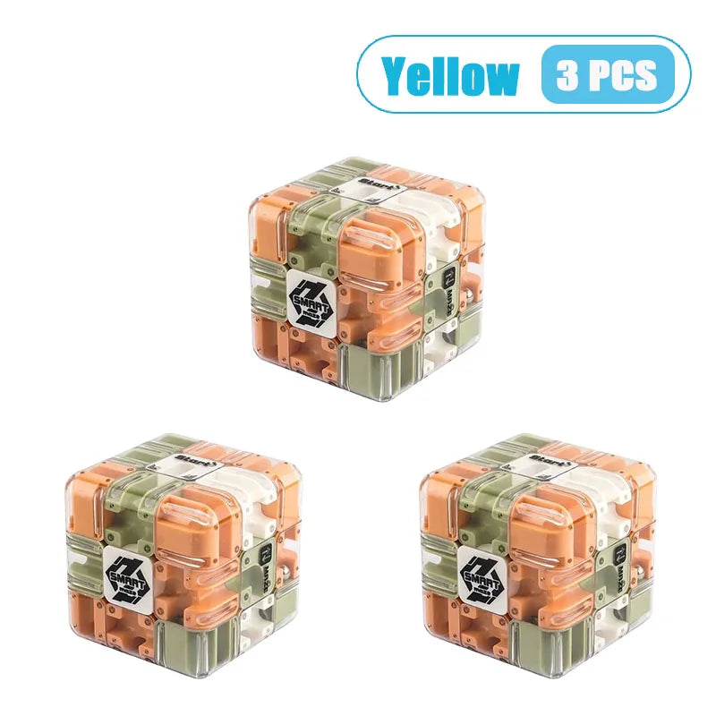 3D Rolling Ball Maze Cube Puzzle Toy