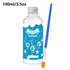 A bottle of clay varnish with a blue brush is shown for use on clay.