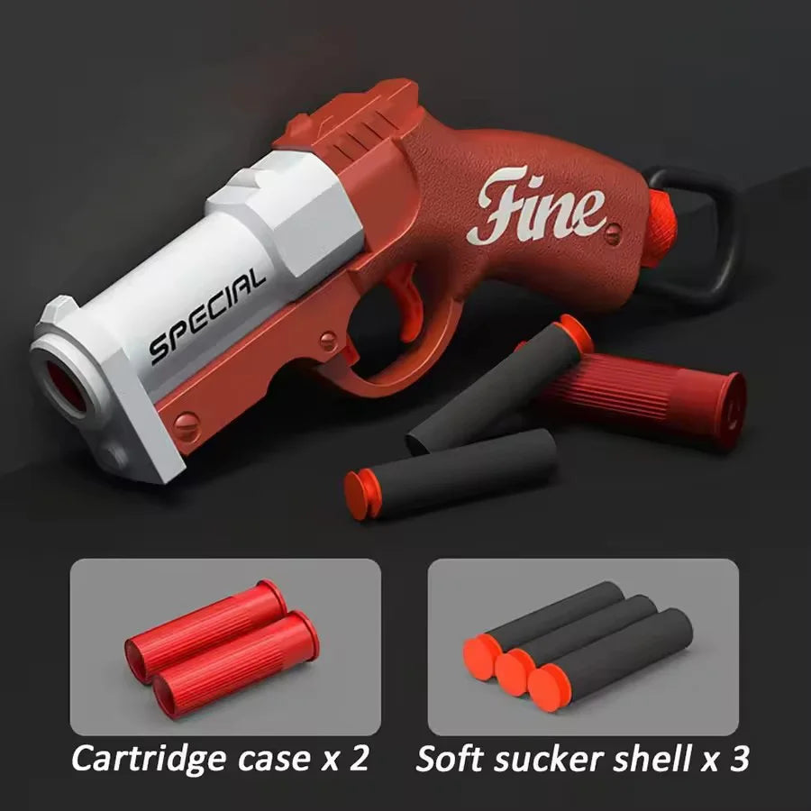 Mini Shell-Ejecting Toy Rifle with Soft Bullets