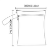 Portable Waterproof Baby Diaper Wet Bag with Dual Zippered Pockets
