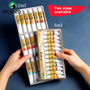 A hand holds a box of Marie's Chinese painting pigments with two sizes available, showing multiple small tubes.