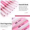 Pink Aluminum Crochet Hook Set – 9 Sizes (2.5–6.0mm)