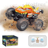 Mini RC Stunt Car with Dinosaur & Shark Designs, LED Lights, and Dual Speed