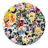 A collection of My Hero Academia anime decals and stickers featuring various characters and scenes.