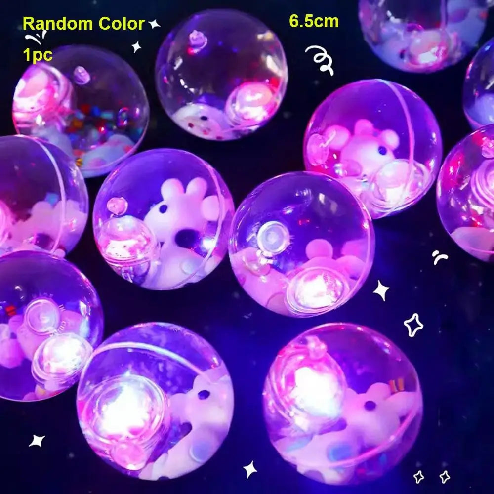 LED Glowing Bouncy Ball for Kids – Colorful Light-Up Jumping Ball Toy
