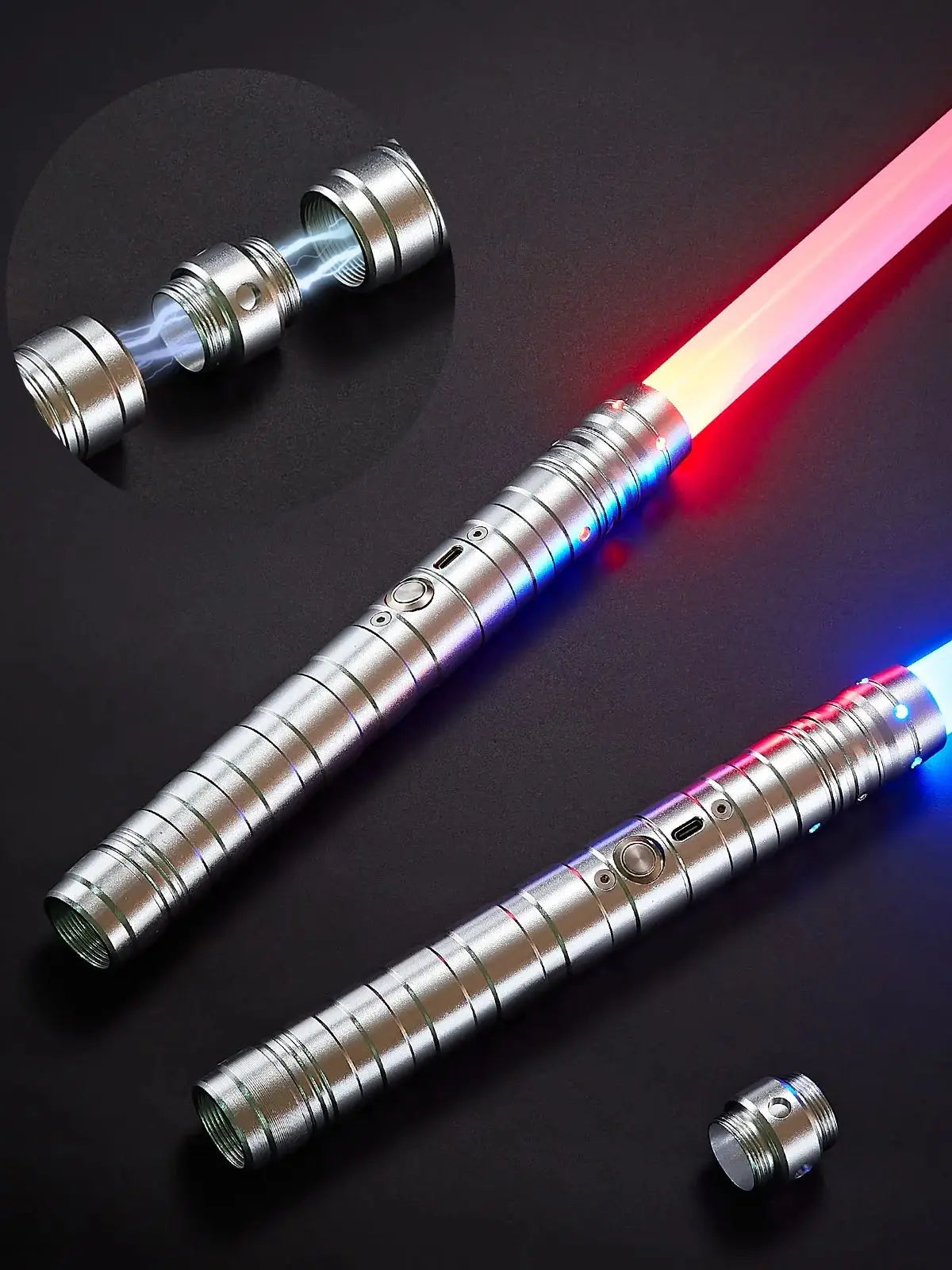 RGB Metal Lightsaber with 7 Color Modes and Sound Effects