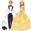 Doll Wedding Dress and Suit Gift Set for 11.5-Inch Fashion Dolls