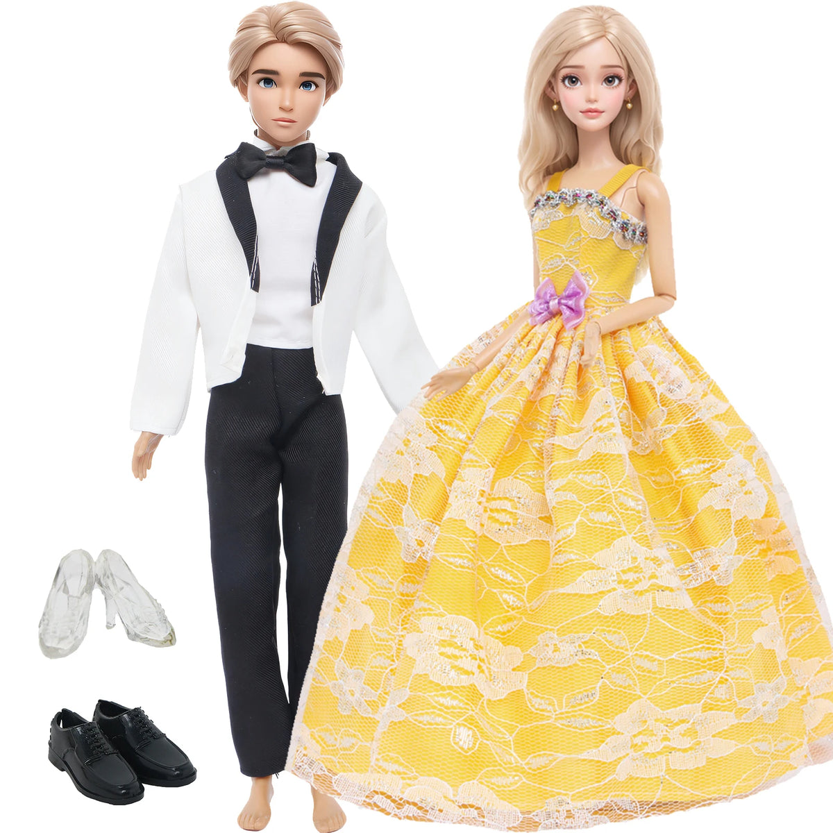 Doll Wedding Dress and Suit Gift Set for 11.5-Inch Fashion Dolls