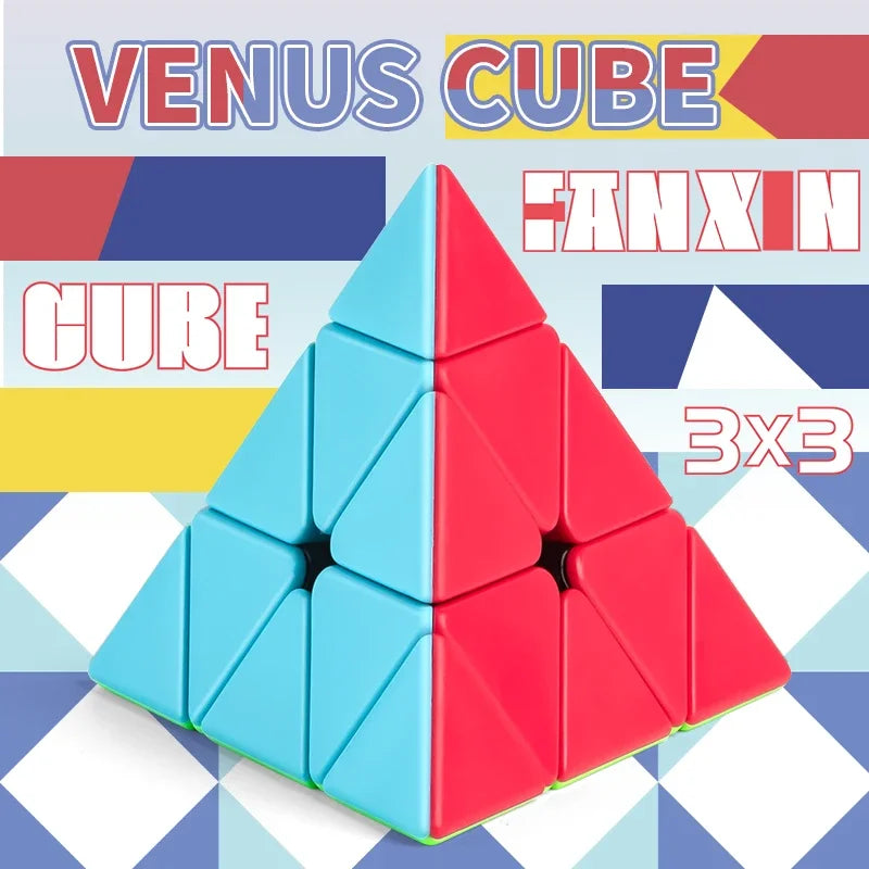 Pyramid Speed Cube 3x3 – Smooth Turning Puzzle for Kids & Adults