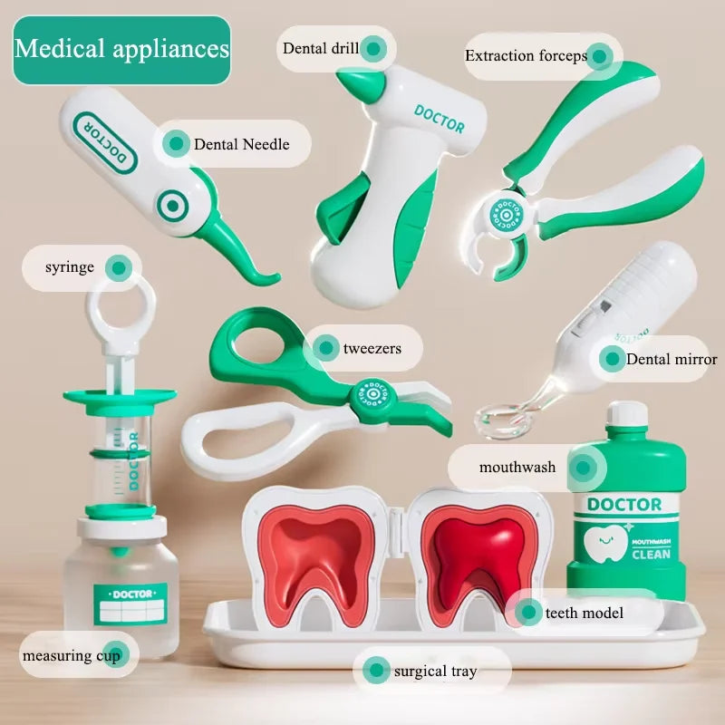 Kids Doctor Pretend Play Medical & Dental Kit